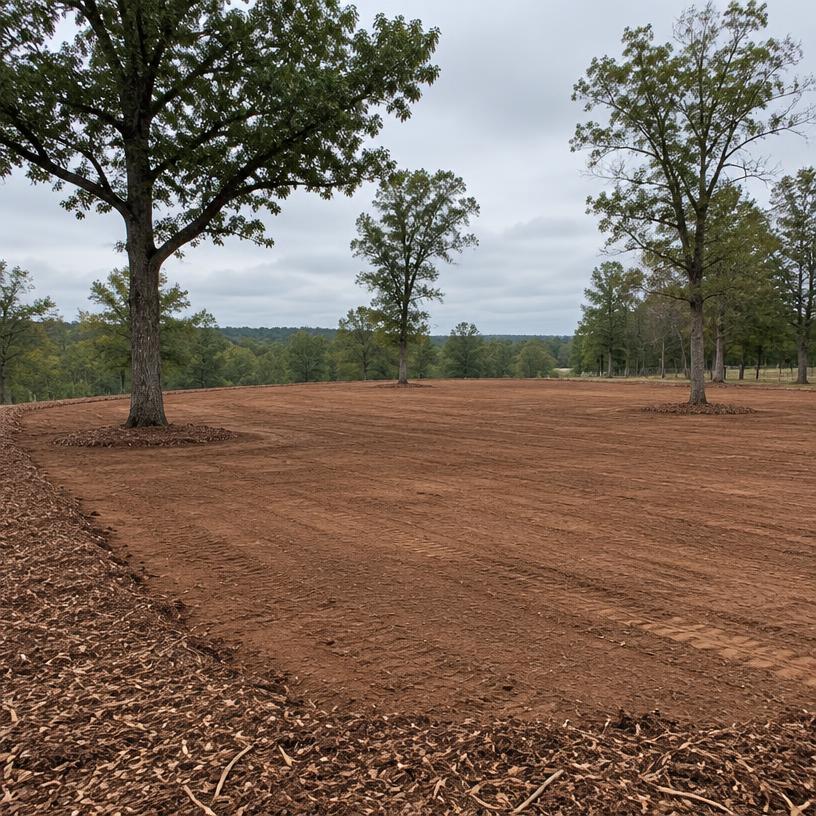 Full lot clearing — after
